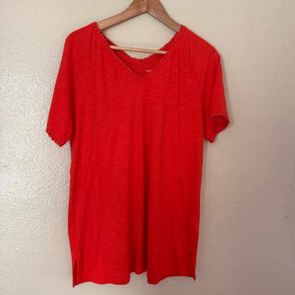 Lands' End Tops - ❇️Lands' End Bright Red Short Sleeve Tee 2 for $22 ❇️